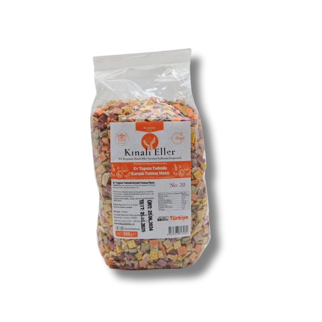 KINALIELLER KOOP. KARIŞIK TUTMAÇ MANTI 500 GR