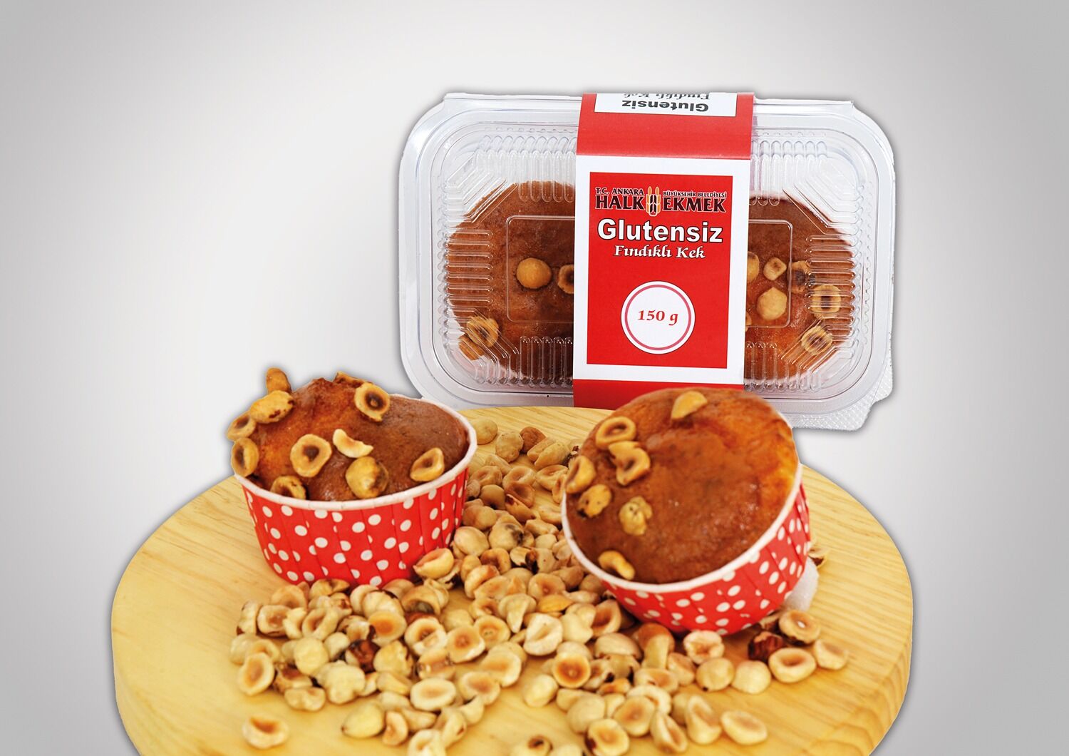 GLUTENSİZ FINDIKLI KEK 2'Lİ PAKET (150 Gr)