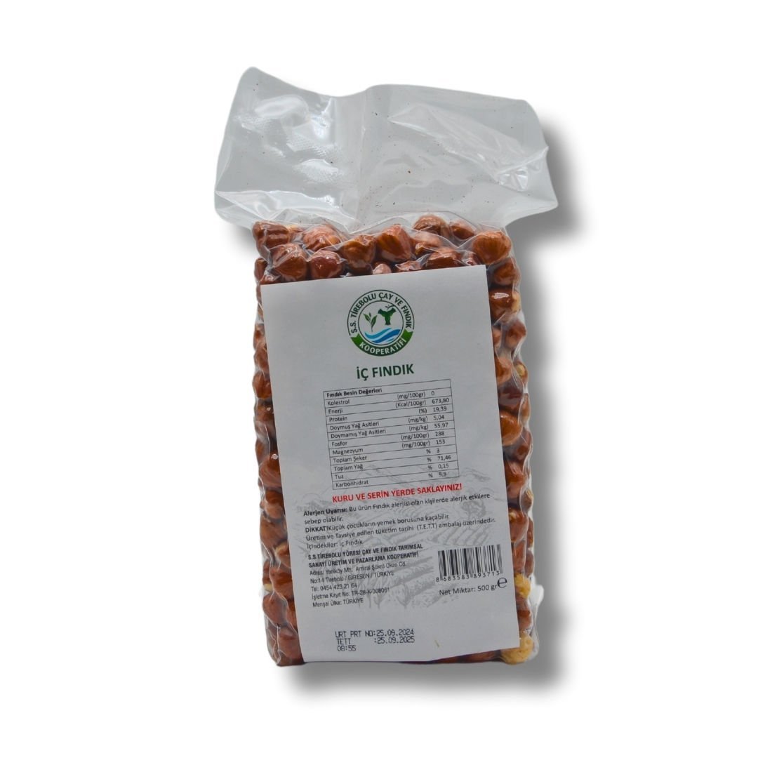 TIREBOLU KOOP. FINDIK İÇİ 500GR (ADET)
