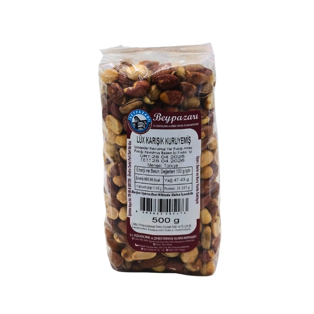YEŞİLAĞAÇ KOOP. LÜKS KARIŞIK KURUYEMİŞ 500 GR