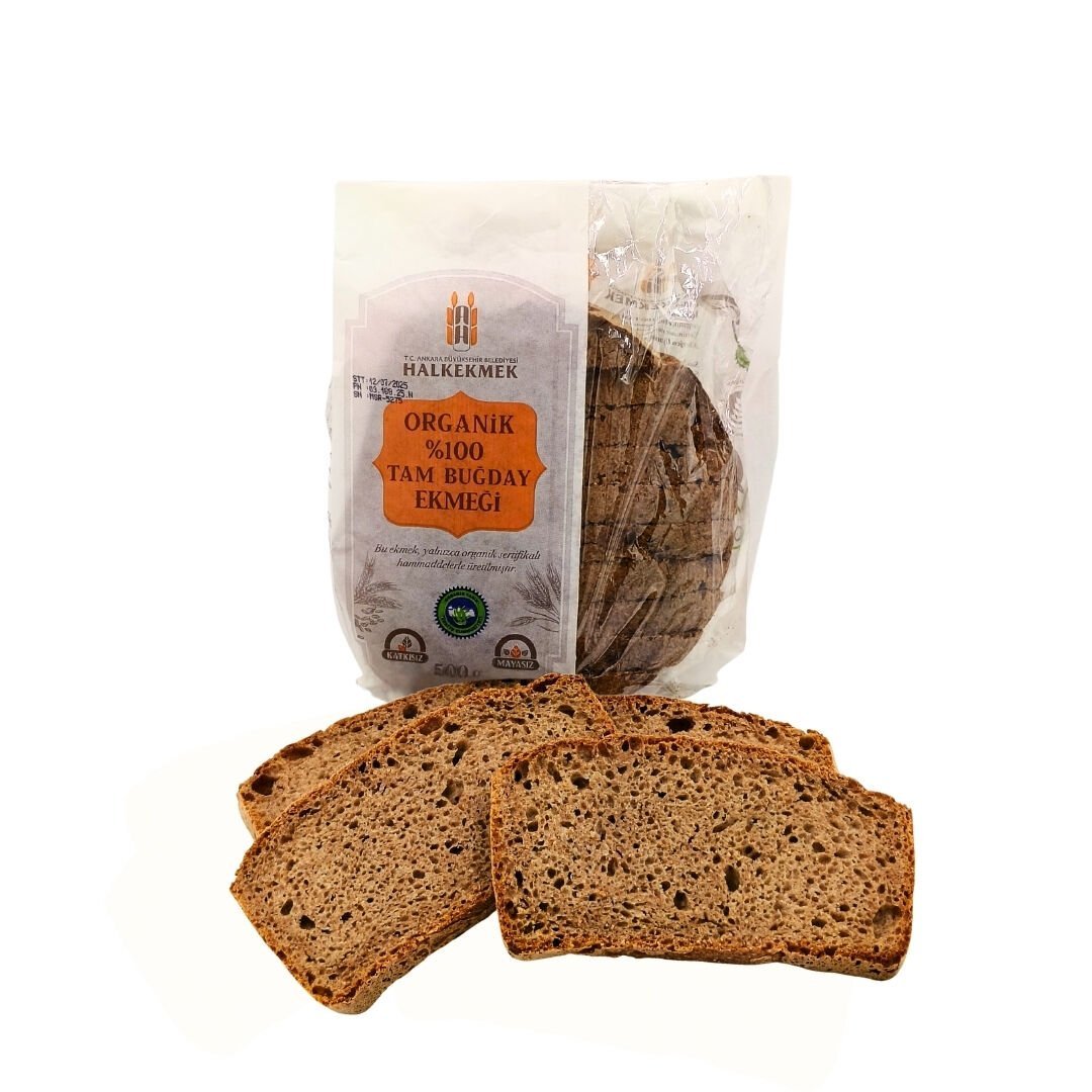 ORGANİK TAM BUĞDAY EKMEĞİ 500 GR