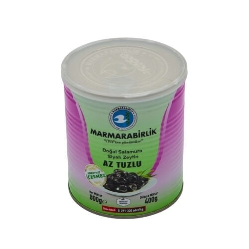 MARMARA BİRLİK  AZ TUZLU 291-320 SİYAH ZEYTİN 400 GR