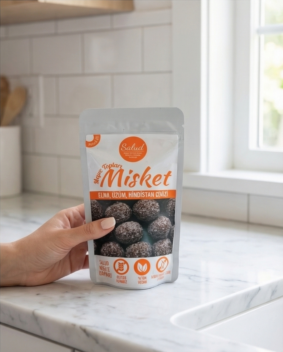 YAŞAMYOLU KOOP. ELMALI-HİNDİSTAN CEVİZLİ MEYVE TOPU 40 GR