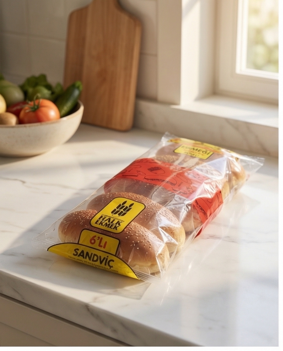 6'LI JUMBO SANDVİÇ EKMEĞİ 110 GR (6X110)