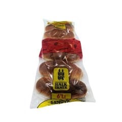 6'LI JUMBO SANDVİÇ EKMEĞİ 110 GR (6X110)