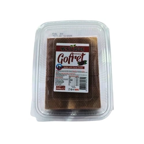 YEŞİLAĞAÇ KAKAOLU GOFRET 450 GR