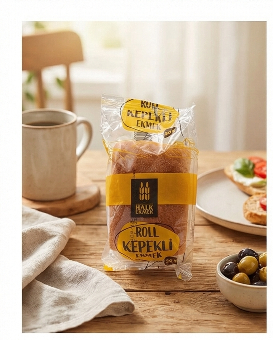 ROLL KEPEKLİ EKMEK 50 GR