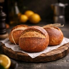 EKŞİ MAYALI TAM BUĞDAY UNLU KÖY EKMEĞİ (400G)