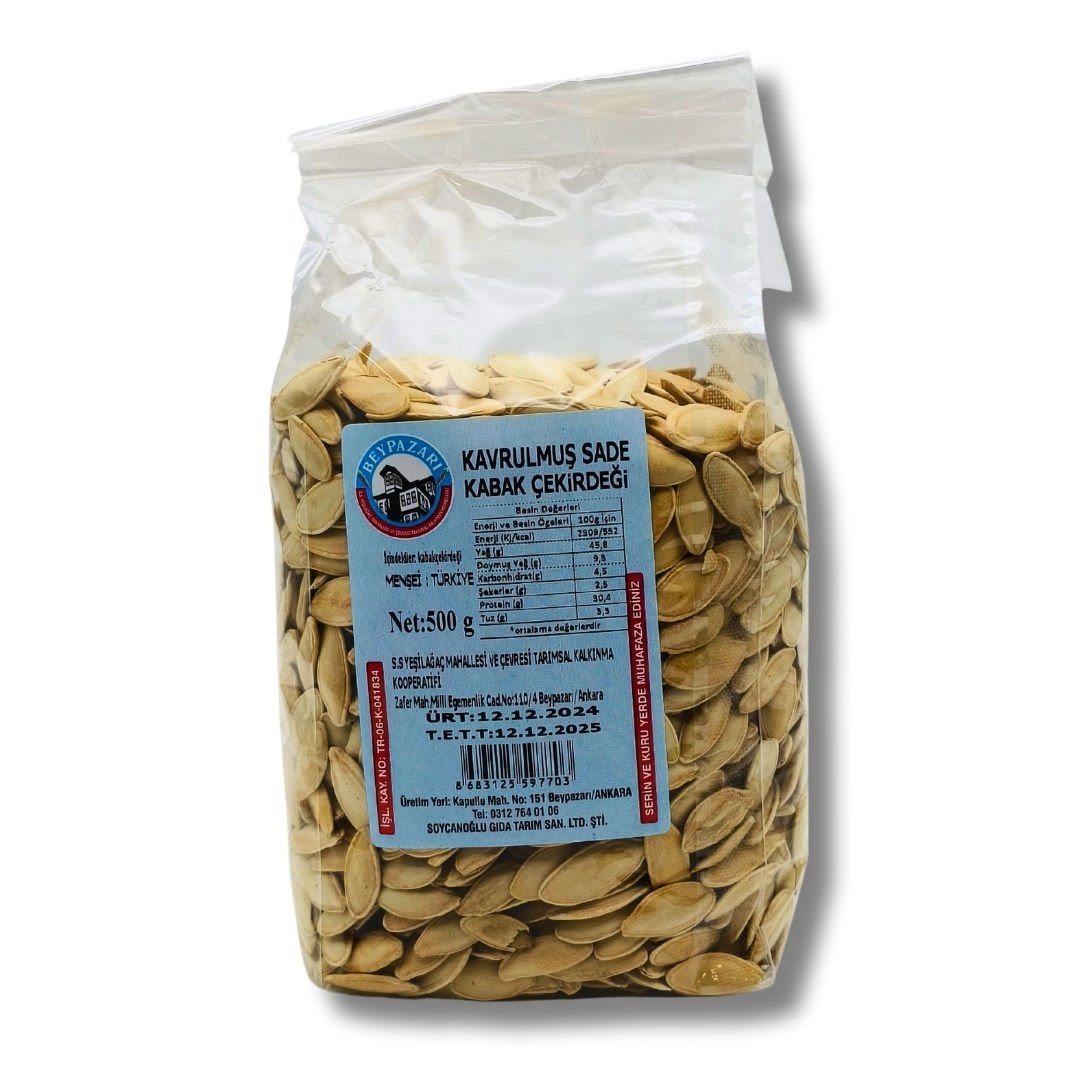 YEŞİLAĞAÇ KOOP. KAVRULMUŞ SADE KABAK ÇEKİRDEĞİ (500GR)