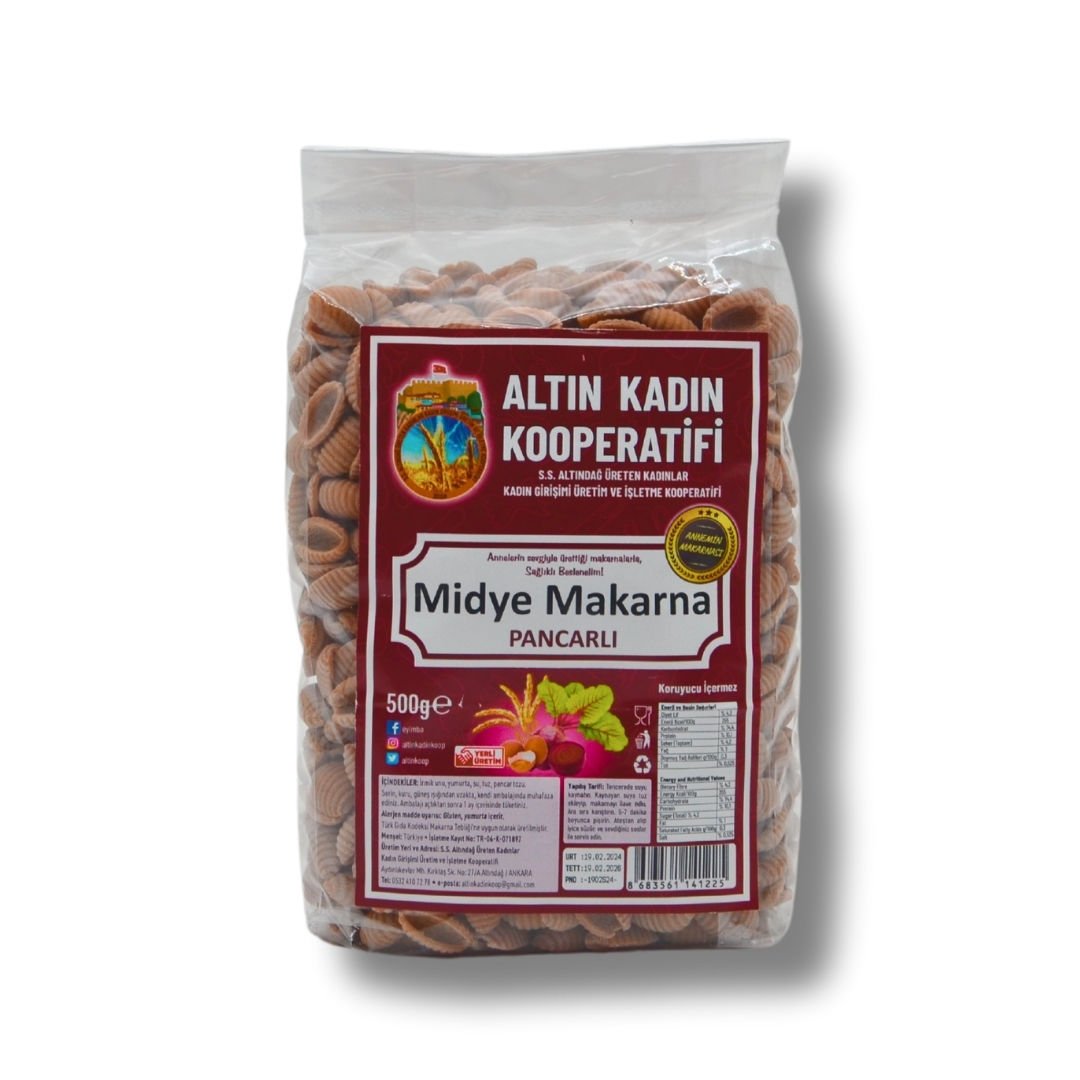 ALTINKADIN KOOP. MİDYE MAKARNA PANCARLI 500GR (ADET)