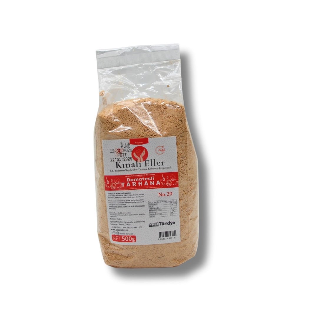 KINALIELLER KOOP.  DOMATESLİ TARHANA 500 GR (ADET)