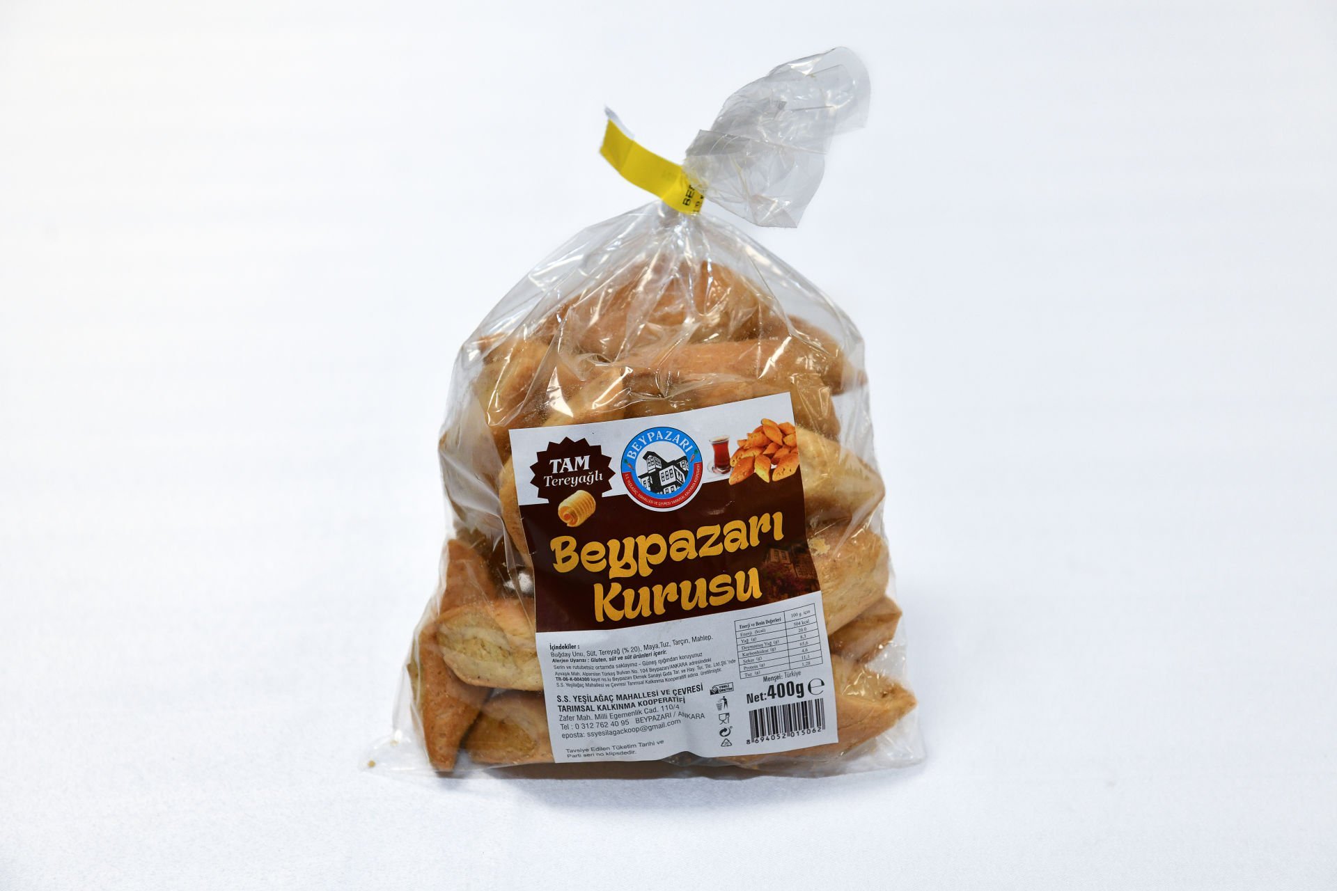 YEŞİLAĞAÇ KOOP. TAM TEREYAĞLI BEYPAZARI KURUSU 400 GR