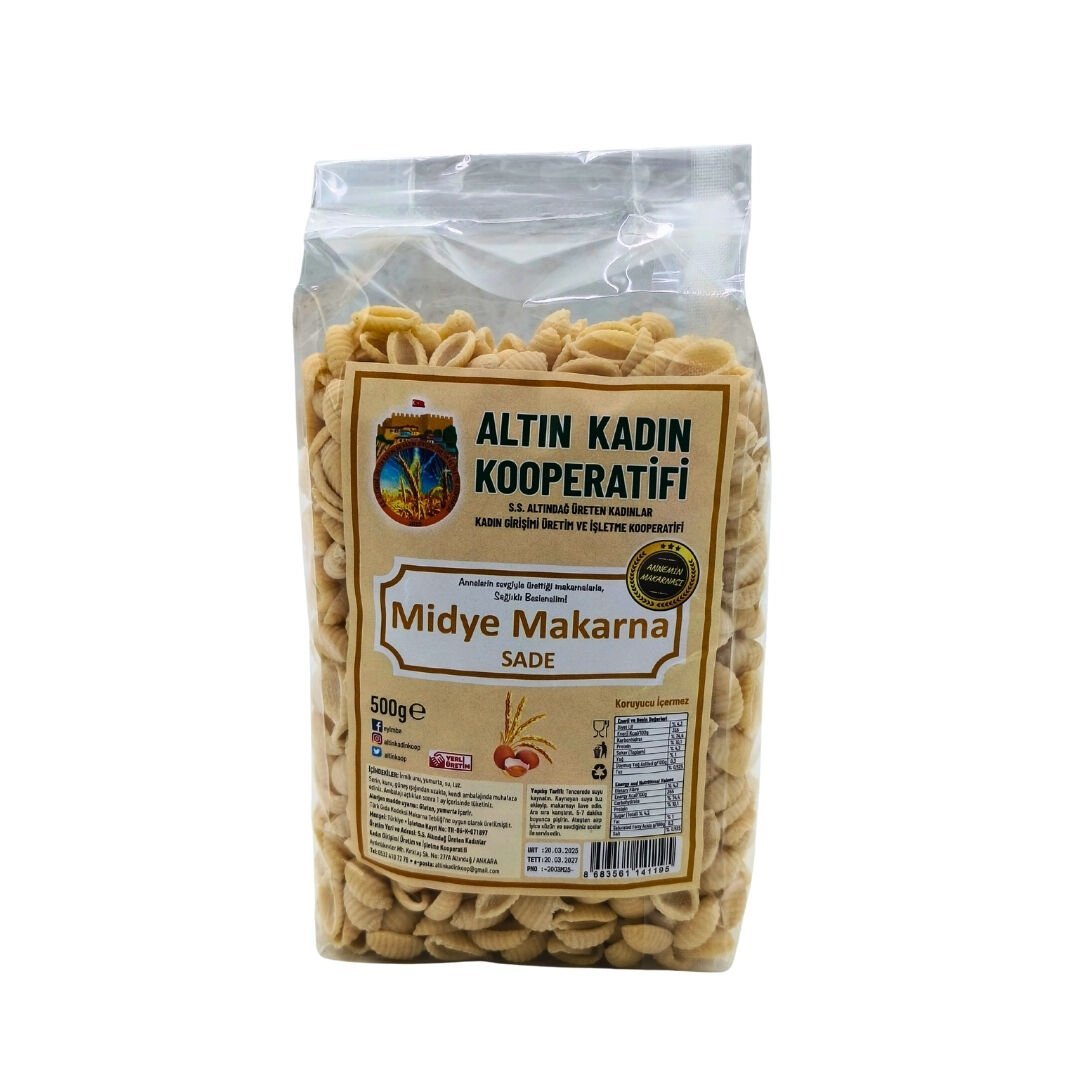 ALTINKADIN KOOP. MİDYE MAKARNA SADE 500 GR