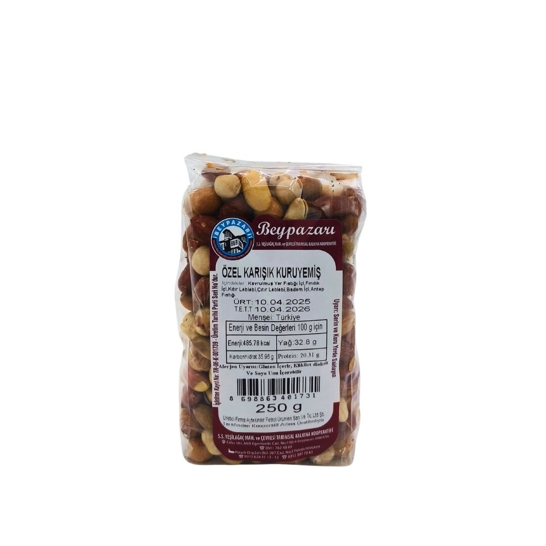 YEŞİLAĞAÇ KOOP. ÖZEL KARIŞIK KURUYEMİŞ 250 GR