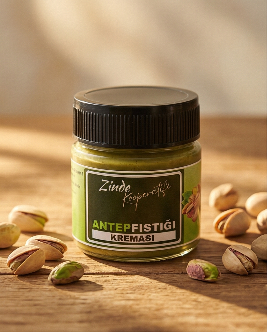 ZİNDE KOOP. GLUTENSİZ ANTEP FISTIĞI KREMASI 200 GR