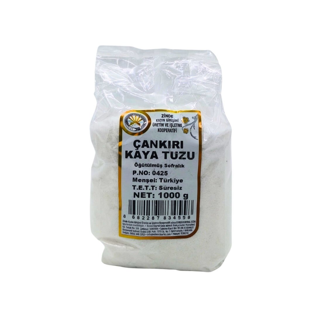 ZİNDE KOOP. KAYA TUZU SOFRALIK İNCE 1000 GR