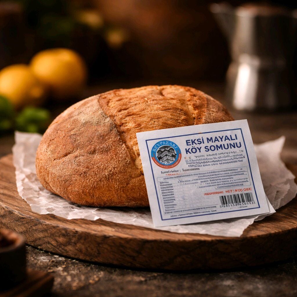 YEŞİLAĞAÇ EKŞİ MAYALI KÖY SOMUNU 400 GR