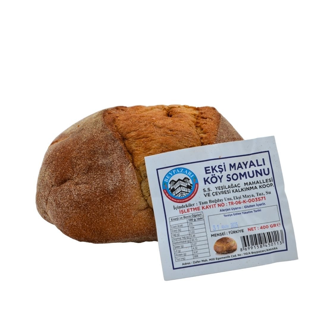 YEŞİLAĞAÇ EKŞİ MAYALI KÖY SOMUNU 400 GR